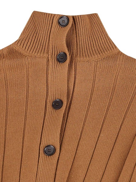 Loro Piana High Neck Buttoned Cardigan