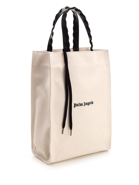 Palm Angels Logo-Printed Open Top Tote Bag