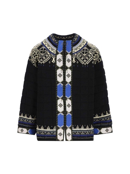 Etro Geometric Pattern Quilted Jacquard Jacket