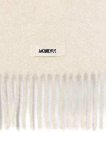 Jacquemus Logo Patch Fringed Scarf