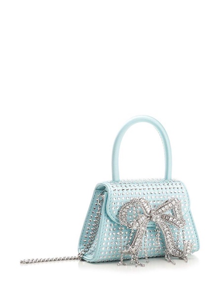 Self-Portrait Micro Bow Embellished Chin Linked Tote Bag