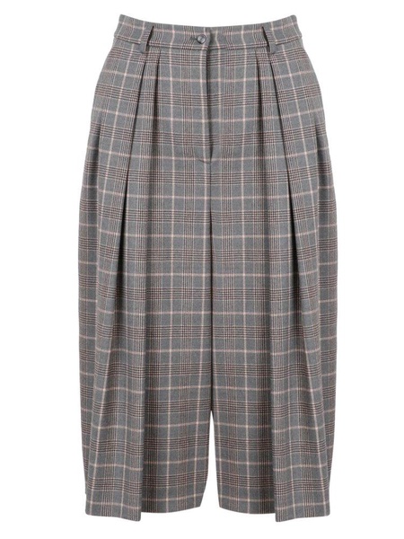 Alberta Ferretti Checked Midi Skirt