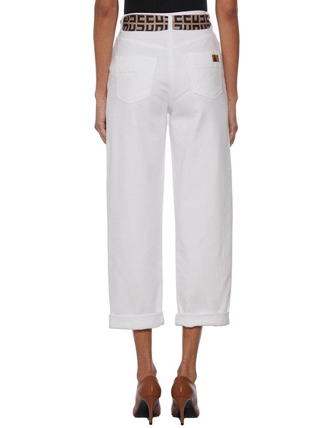 Elisabetta Franchi High-Waist Wide-Leg Trousers