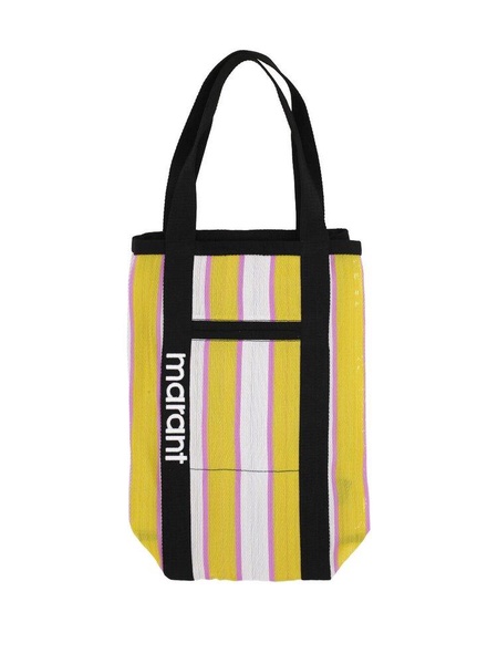 Isabel Marant Warden Striped Top Handle Bag