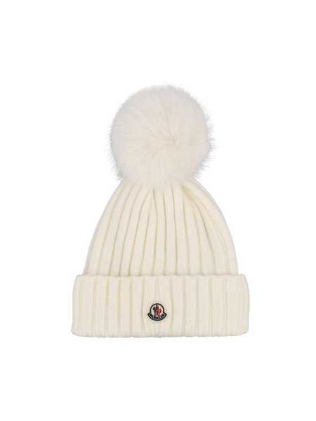 Moncler Pom Pom Detailed Knit Beanie