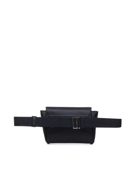 Ferragamo Logo-Printed Foldover-Top Belt Bag