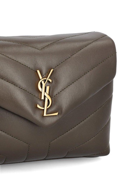 Saint Laurent Loulou Toy Logo Plaque Clutch Bag