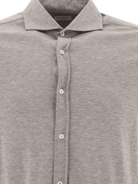 Brunello Cucinelli Long-Sleeved Buttoned Shirt