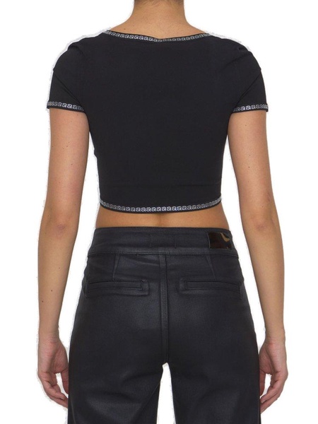 Alexander Wang Logo-Detailed Crop Top