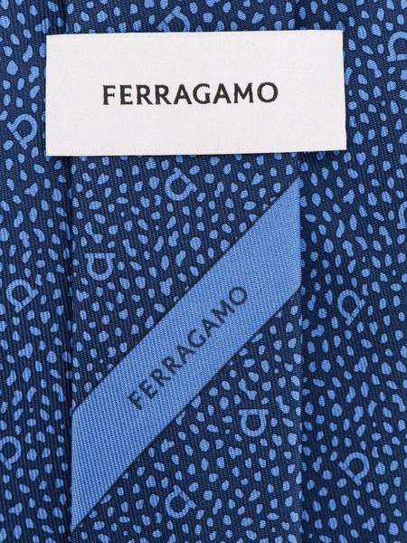 Ferragamo Micro Pattern Printed Tie