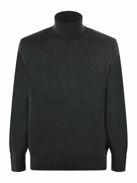 Etro Pegaso Embroidered Turtleneck Knitted Jumper