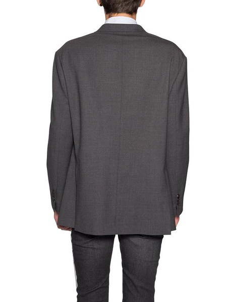 NEIL BARRETT Grey Oversized Wool Jacket for Men