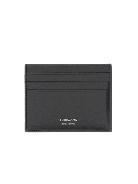 Ferragamo Logo Printed Card Holder