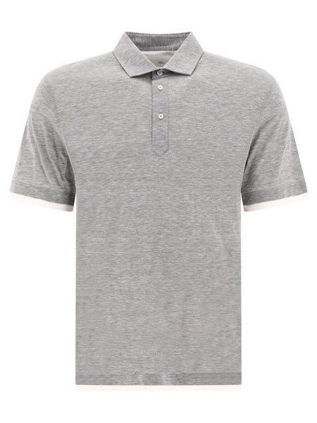 Brunello Cucinelli Layered Short-Sleeved Polo Shirt