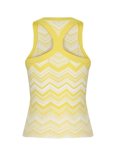 Missoni Zig-Zag Pattern V-Neck Knitted Vest