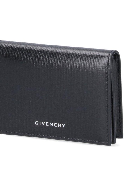 Givenchy Logo Embossed Flap Card Holder