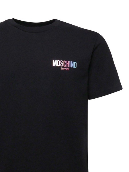 Moschino Logo Printed Crewneck T-Shirt