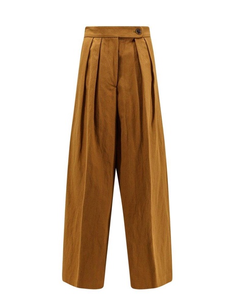 Dries Van Noten Pleated Straight-Leg Trousers