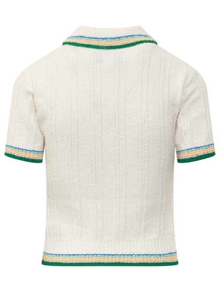 Casablanca Rib Boucle Polo Shirt