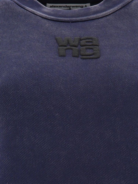 T By Alexander Wang Logo Embossed Crewneck Sweatshirt