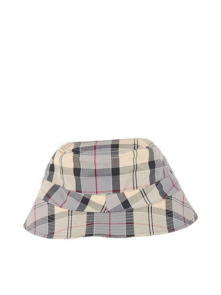 Barbour Logo Embroidered Checked Bucket Hat