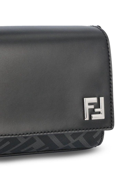 Fendi Logo Plaque Crossbody Bag