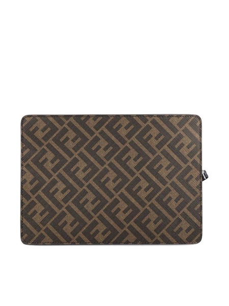 Fendi Squared FF Standing Clutch Bag