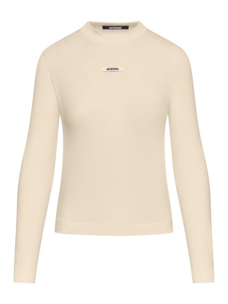 Jacquemus Logo Patch Long-Sleeve Top