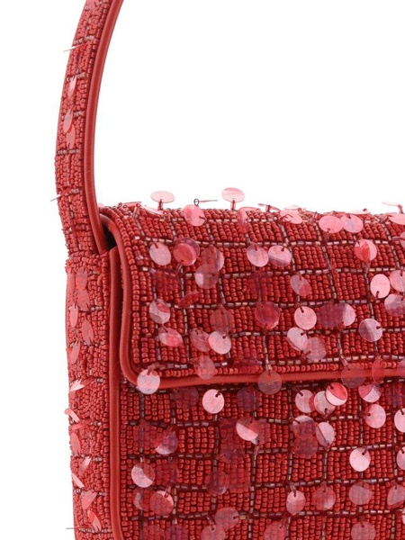 Staud Tommy Bead Embellished Shoulder Bag