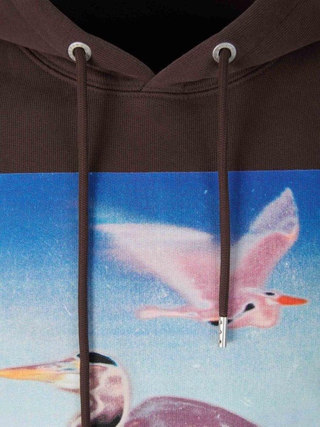 Heron Preston Graphic Printed Drawstring Hoodie