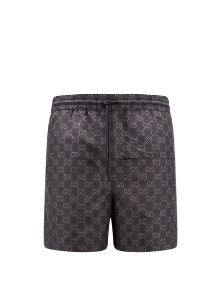 Gucci Monogrammed Drawstring Swim Trunks