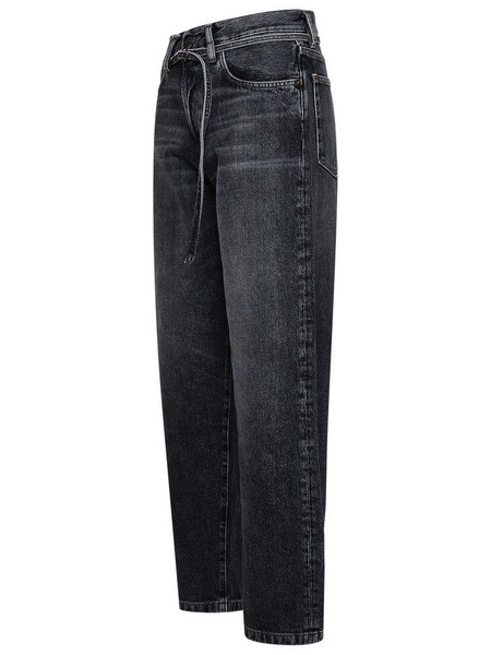 Acne Studios Embossed Label Mid-Waist Jeans