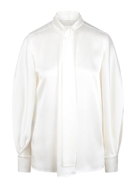 Alberta Ferretti Puff Sleeved Satin Blouse