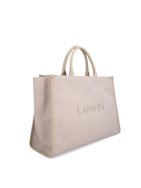 Lanvin PM Logo Detailed Tote Bag