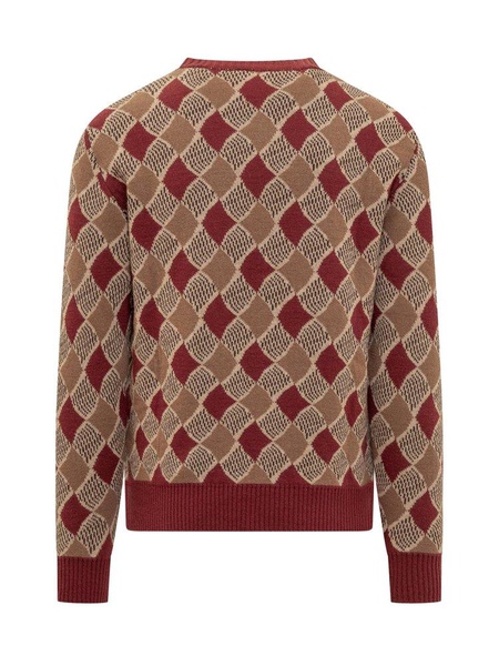 Etro Pegaso Embroidered Diamond Pattern Jumper