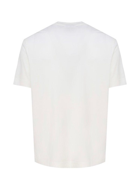 Emporio Armani Logo-Embroidered Crewneck T-Shirt