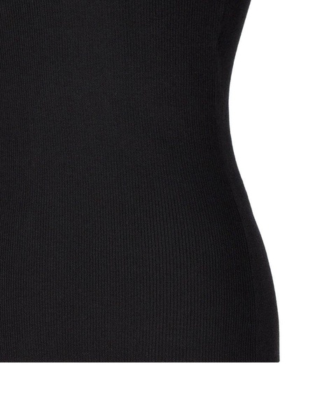 Fendi Asymmetric Cut-Out Detailed Polo Neck Jumper