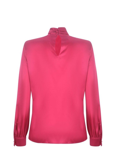 Pinko Long-Sleeved Satin Blouse