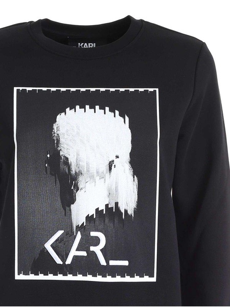 Karl Lagerfeld Karl Legend Printed Crewneck Sweatshirt