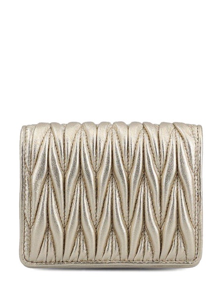 Miu Miu Logo Lettering Bi-Fold Wallet