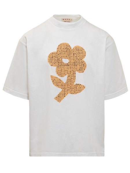 Marni Floral-Printed Crewneck T-Shirt