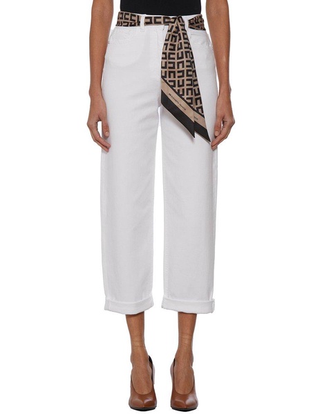 Elisabetta Franchi High-Waist Wide-Leg Trousers