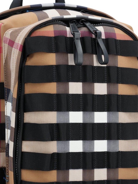 Burberry Rockford Checked Zipped Backpack