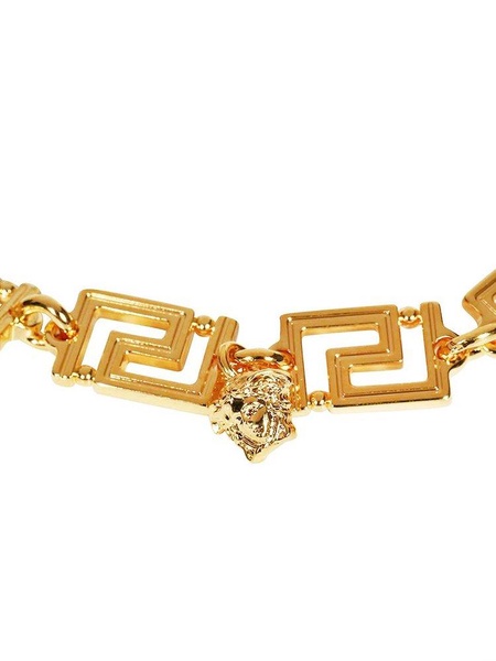 Versace Medusa Head Motif Chained Necklace