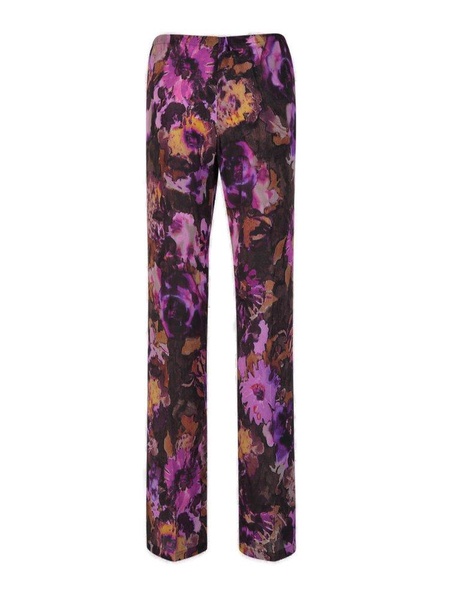 Dries Van Noten High-Waist Floral-Printed Pants