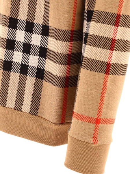 Burberry Check Printed Long Sleeved Hoodie