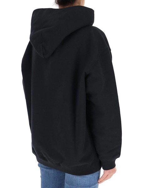 Maison Margiela Taped Logo Print Hoodie