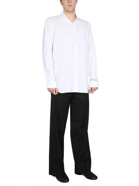 Raf Simons Logo Patch Straight-Leg Trousers