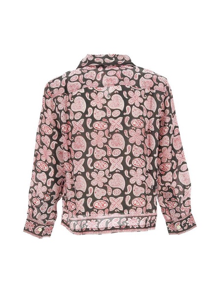 Bode Heart Paisley Block Printed Buttoned Shirt