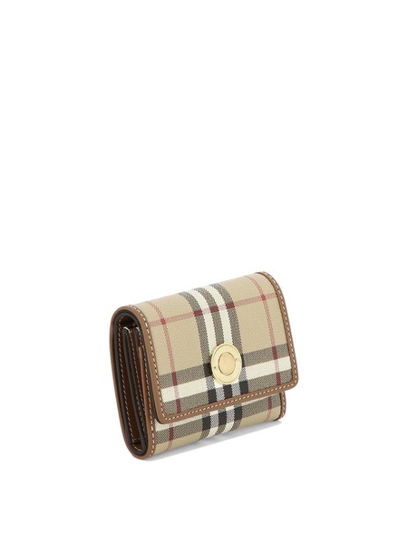 Burberry Check Printed Folded Wallet